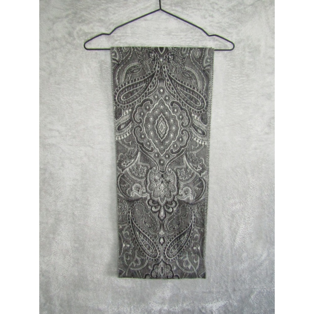 Cashmink by V Fraas Scarf Grey Paisley Acrylic Made in Germany